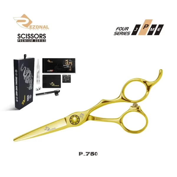 قیچی کات NEW پریمیوم P-750 طلایی _ سایز"5.5